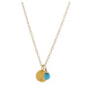 diamond fleck charm necklace