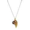 leaf  charm necklace